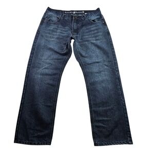 Beverly Hills Polo Club Denim‎ Jeans Men's Sz 36W Blue Dark Wash Straight Leg